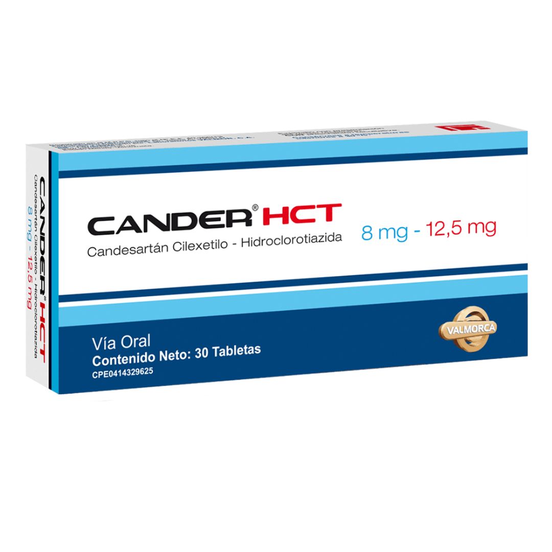 CANDER HCT CANDESARTAN HIDROCLOROTIAZIDA 8-12.5MG TAB X 30 